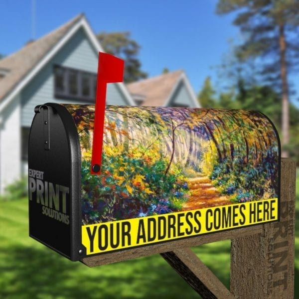 Sunny Forest Path Decorative Curbside Farm Mailbox Cover