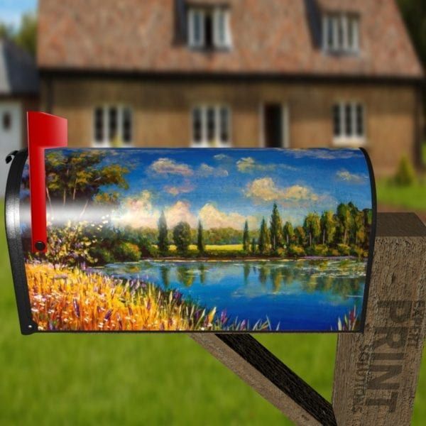 Hot Lakeside Summer Decorative Curbside Farm Mailbox Cover