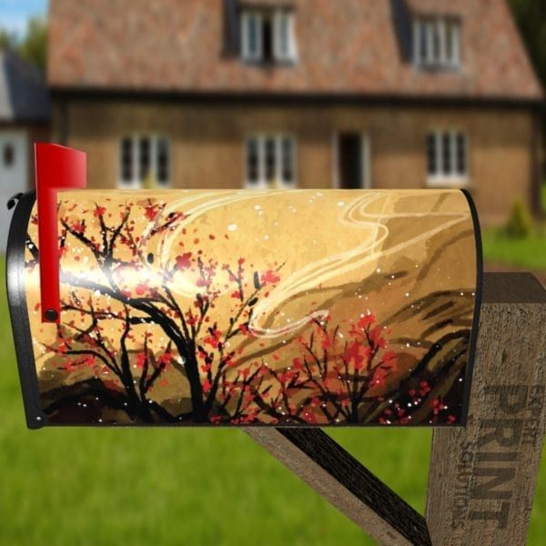 Windy October Sunset Decorative Curbside Farm Mailbox Cover