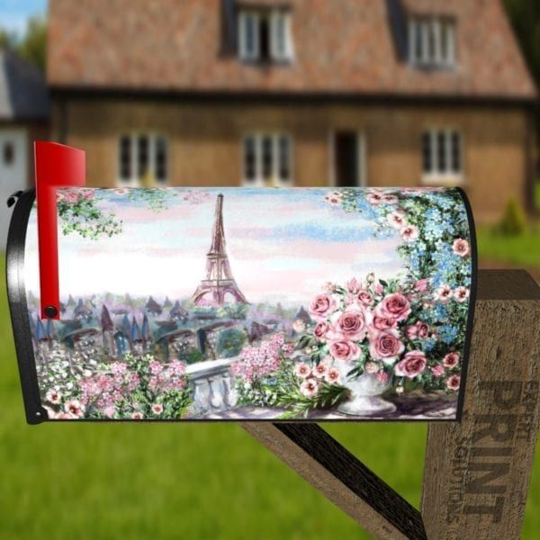 Beautiful Balcony in Paris Decorative Curbside Farm Mailbox Cover
