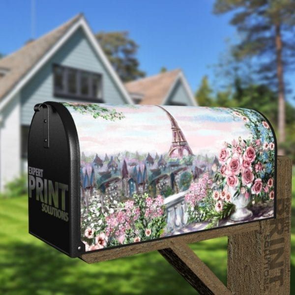 Beautiful Balcony in Paris Decorative Curbside Farm Mailbox Cover