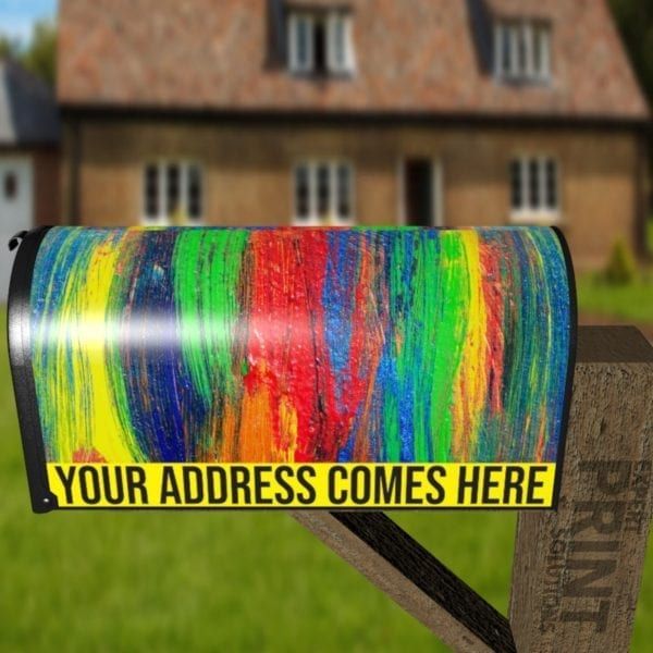 Beautiful Bright Oil Painting Pattern Decorative Curbside Farm Mailbox Cover