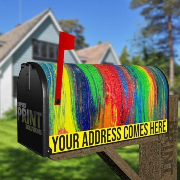 Beautiful Bright Oil Painting Pattern Decorative Curbside Farm Mailbox Cover