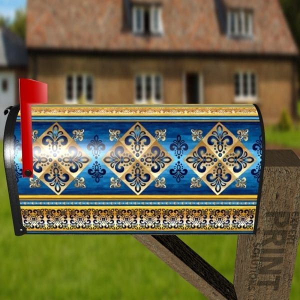Beautiful Ethnic Native Boho Design Decorative Curbside Farm Mailbox Cover