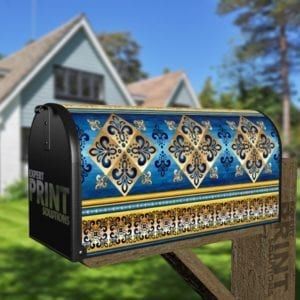 Beautiful Ethnic Native Boho Design Decorative Curbside Farm Mailbox Cover