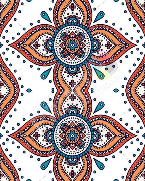 Beautiful Ethnic Bohemian Colorful  Mandala Design Decorative Curbside Farm Mailbox Cover