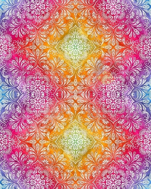 Beautiful Ethnic Native Boho Colorful Mandala Design #9 Decorative Curbside Farm Mailbox Cover