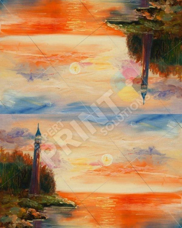 Lighthouse in the Sunset Decorative Curbside Farm Mailbox Cover
