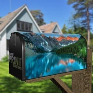 Beautiful Turquoise Lake Decorative Curbside Farm Mailbox Cover