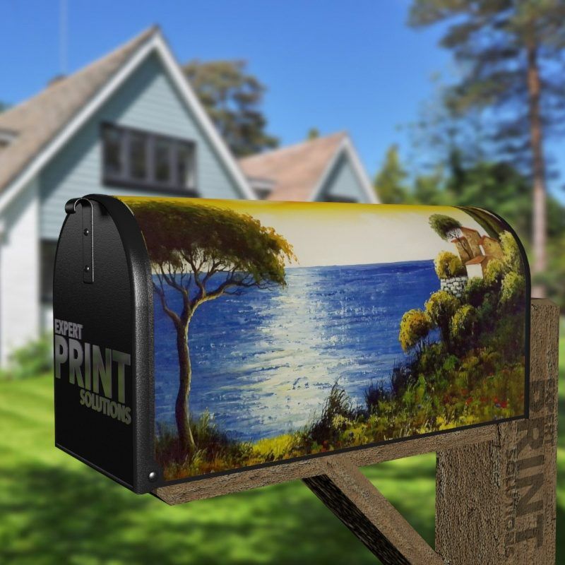 Seaside in Tuscany Decorative Curbside Farm Mailbox Cover