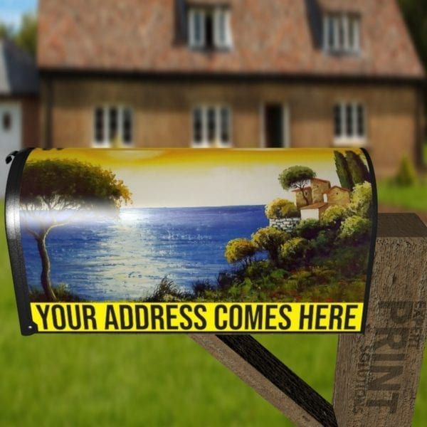 Seaside in Tuscany Decorative Curbside Farm Mailbox Cover