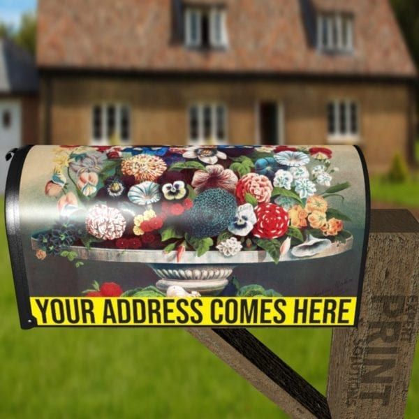 Flowers and Fruit Still Life Decorative Curbside Farm Mailbox Cover