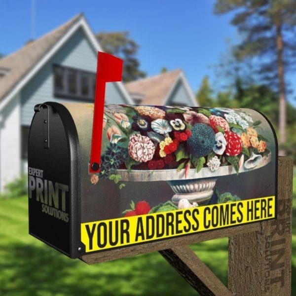 Flowers and Fruit Still Life Decorative Curbside Farm Mailbox Cover