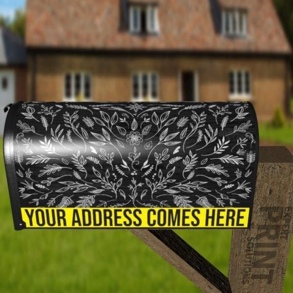 Farmhouse Flowers on Wood Design Decorative Curbside Farm Mailbox Cover