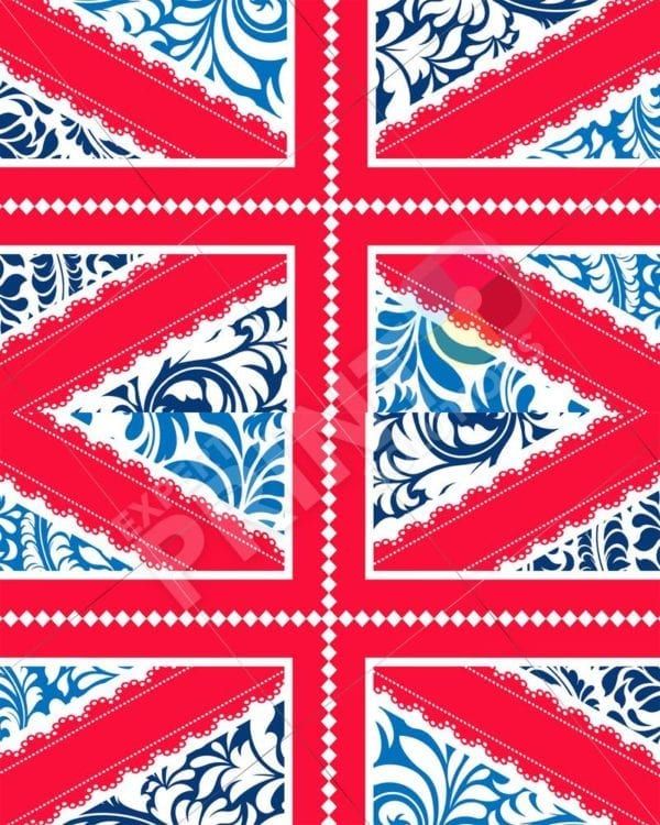 British Union Jack Patchwork Flag # Decorative Curbside Farm Mailbox Cover