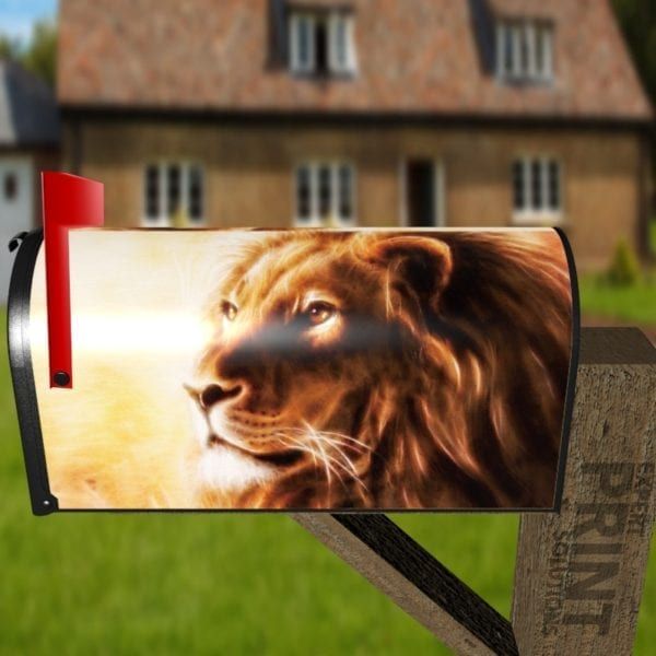 Beautiful Lion Head Decorative Curbside Farm Mailbox Cover