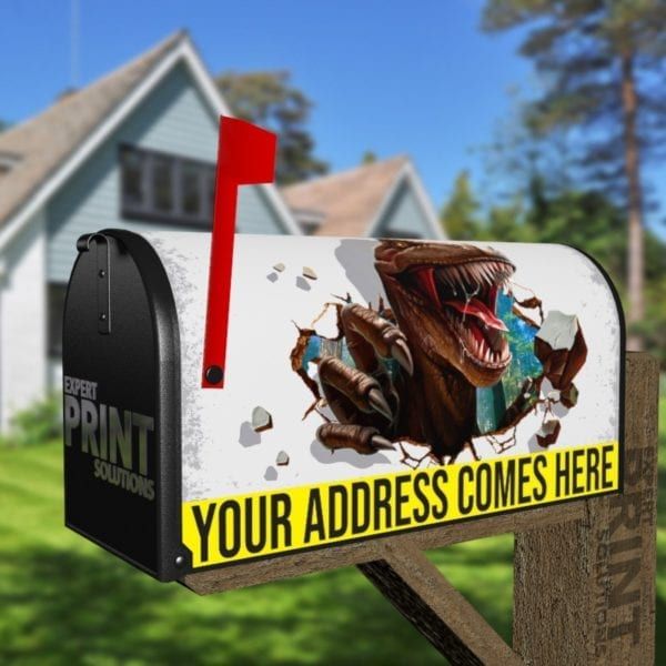Scary T-Rex Decorative Curbside Farm Mailbox Cover