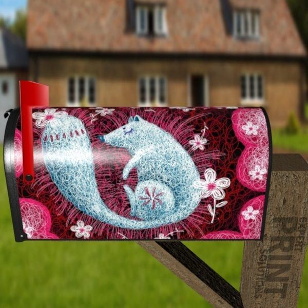 Blue Spring Fox Decorative Curbside Farm Mailbox Cover