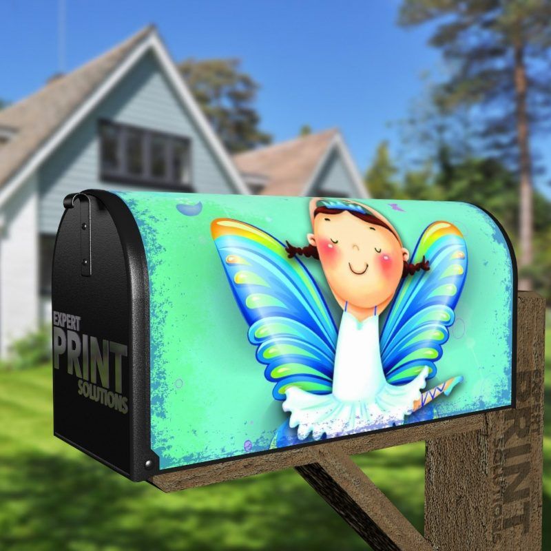 Cute Little Dancing Butterfly Fairy Decorative Curbside Farm Mailbox Cover