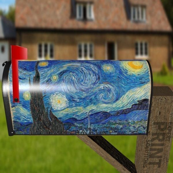 Starry Night by Vincent van Gogh Decorative Curbside Farm Mailbox Cover