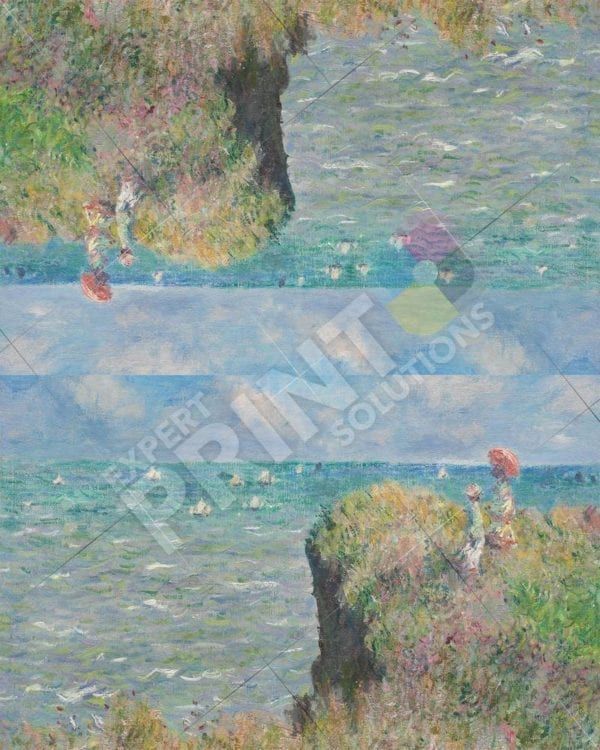The Cliff Walk at Pourville by Claude Monet Decorative Curbside Farm Mailbox Cover