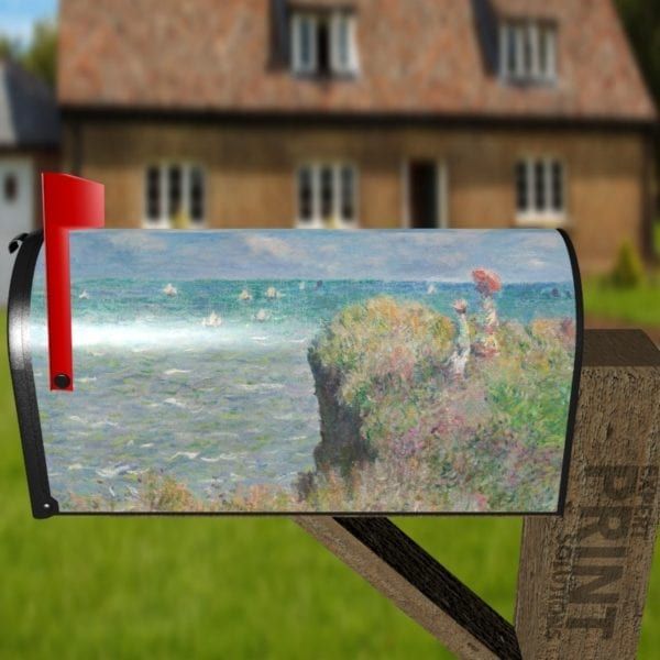 The Cliff Walk at Pourville by Claude Monet Decorative Curbside Farm Mailbox Cover
