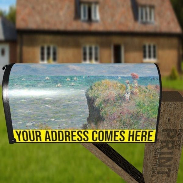 The Cliff Walk at Pourville by Claude Monet Decorative Curbside Farm Mailbox Cover