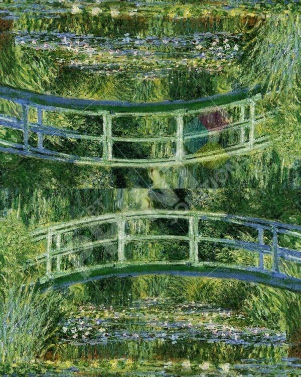 Water Lilies and Japanese Bridge by Claude Monet Decorative Curbside Farm Mailbox Cover