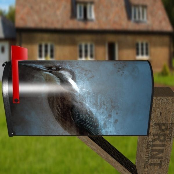 Twilight Kingfisher Decorative Curbside Farm Mailbox Cover