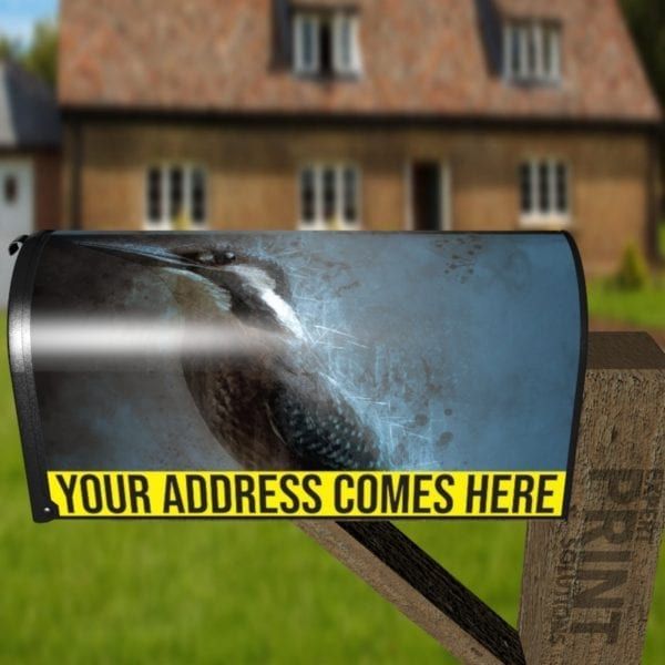 Twilight Kingfisher Decorative Curbside Farm Mailbox Cover