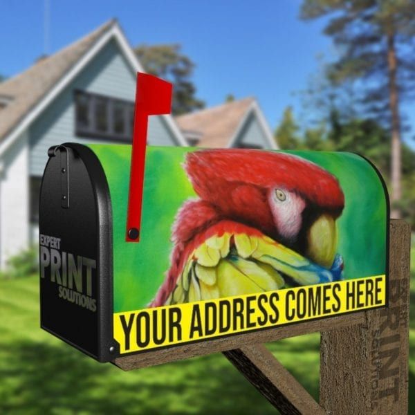 Beautiful Parrot Decorative Curbside Farm Mailbox Cover