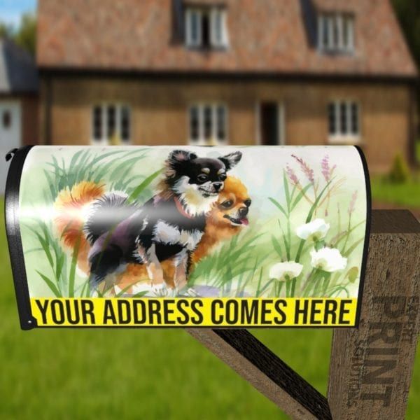 Springtime Puppy Brothers Decorative Curbside Farm Mailbox Cover