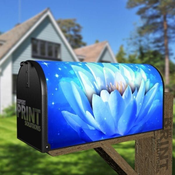 Twilight Lily Pad Decorative Curbside Farm Mailbox Cover