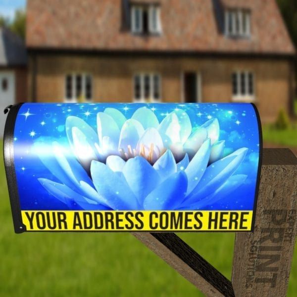 Twilight Lily Pad Decorative Curbside Farm Mailbox Cover