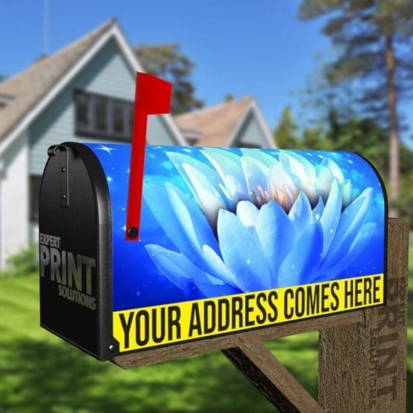Twilight Lily Pad Decorative Curbside Farm Mailbox Cover