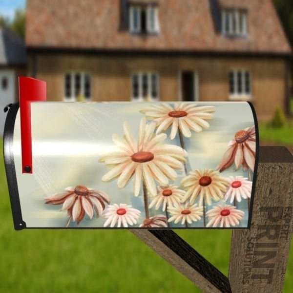 Pretty Morning Daisies Decorative Curbside Farm Mailbox Cover