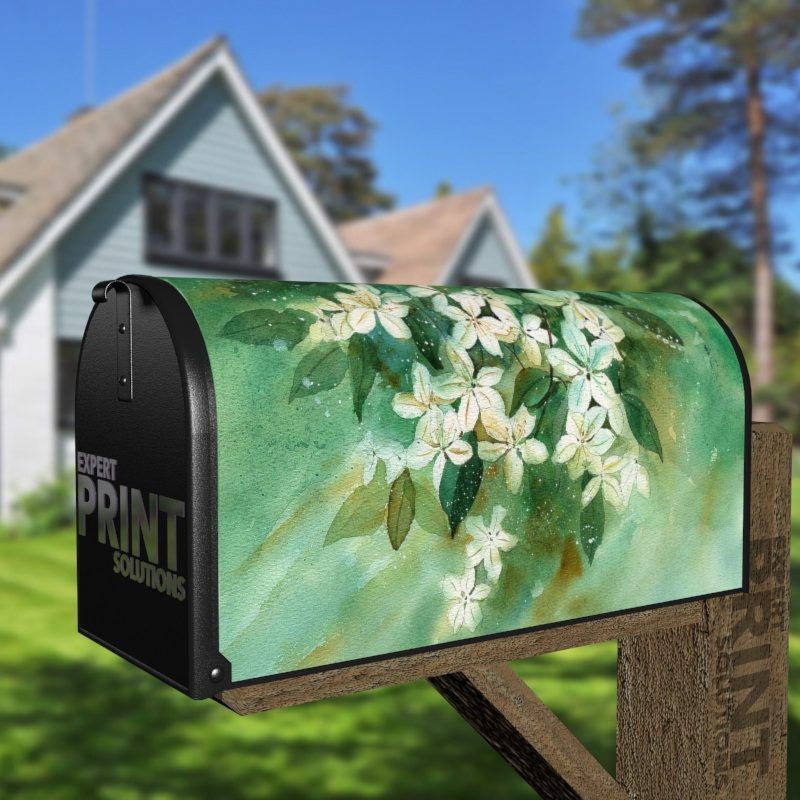 Beautiful Blooming Jasmines Decorative Curbside Farm Mailbox Cover