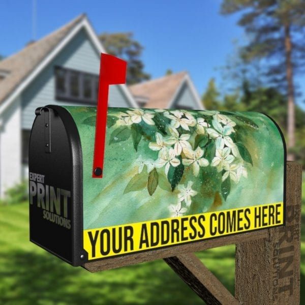 Beautiful Blooming Jasmines Decorative Curbside Farm Mailbox Cover