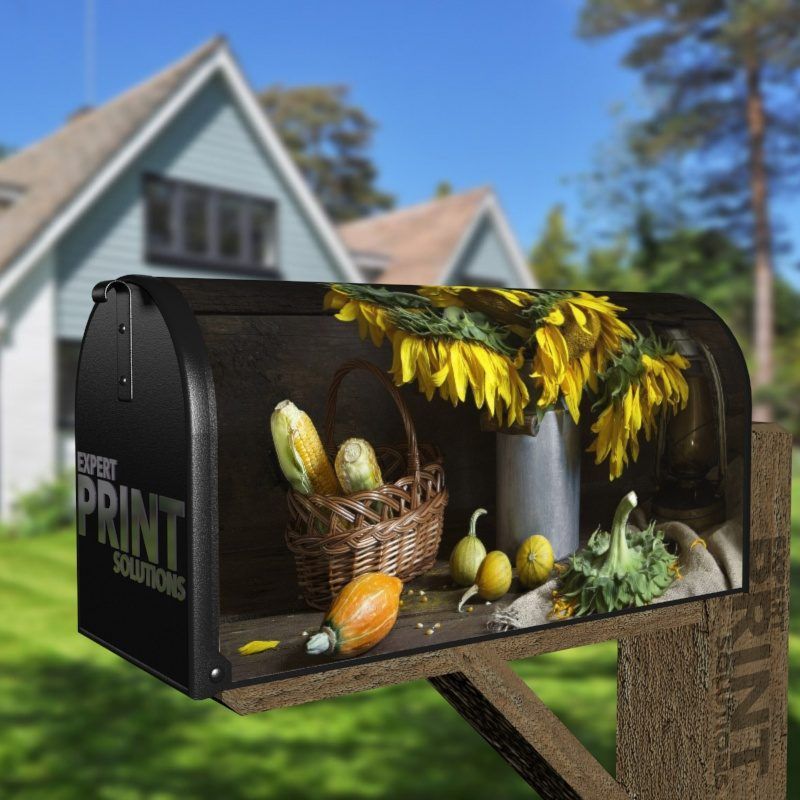 Still Life Sunflowers Decorative Curbside Farm Mailbox Cover