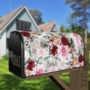 Victorian Rose Bouquets #1 Decorative Curbside Farm Mailbox Cover