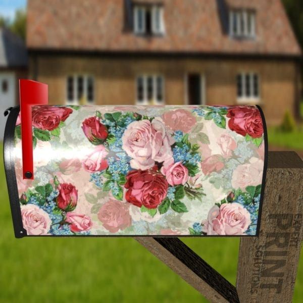 Victorian Rose Bouquets #2 Decorative Curbside Farm Mailbox Cover