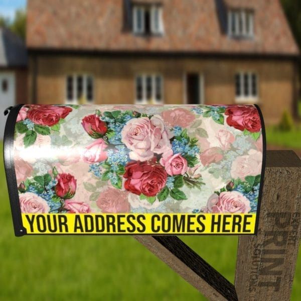 Victorian Rose Bouquets #2 Decorative Curbside Farm Mailbox Cover