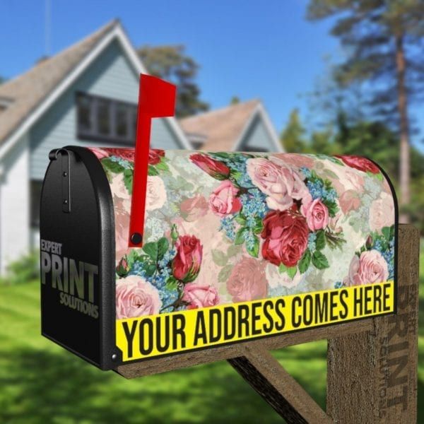 Victorian Rose Bouquets #2 Decorative Curbside Farm Mailbox Cover