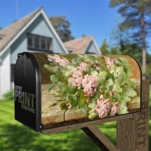 Beautiful Romantic Victorian Roses #4 Decorative Curbside Farm Mailbox Cover