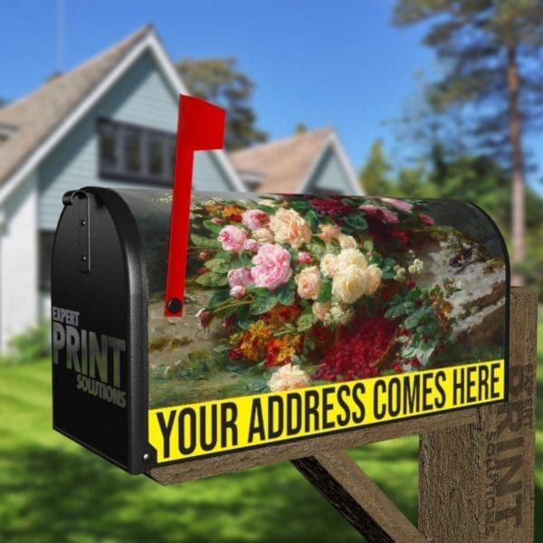 Beautiful Romantic Victorian Roses #12 Decorative Curbside Farm Mailbox Cover