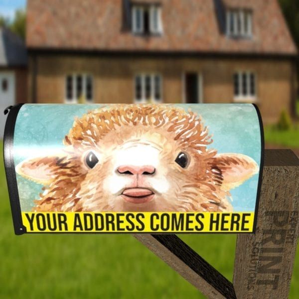 Cute Sassy Sheep Decorative Curbside Farm Mailbox Cover