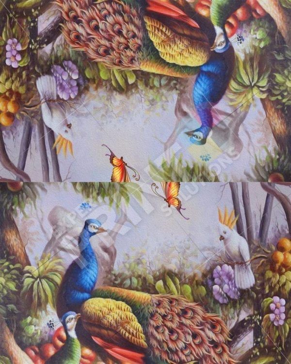 Birds in a Blooming Forest Decorative Curbside Farm Mailbox Cover