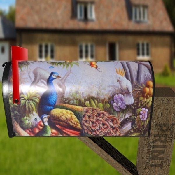 Birds in a Blooming Forest Decorative Curbside Farm Mailbox Cover