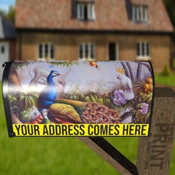 Birds in a Blooming Forest Decorative Curbside Farm Mailbox Cover