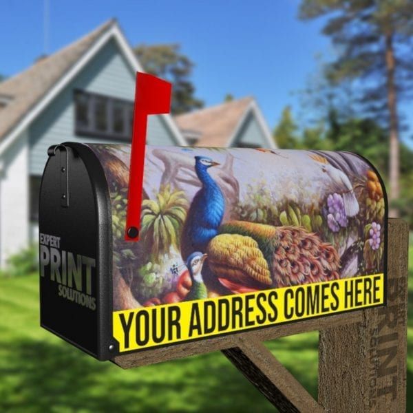 Birds in a Blooming Forest Decorative Curbside Farm Mailbox Cover